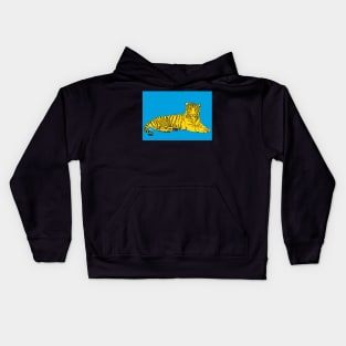 Pop Art Tiger Kids Hoodie